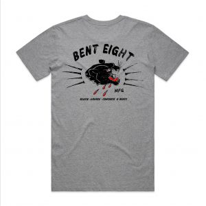 Bent 8 Mfg Tooth & Nail design on grey marle t-shirt